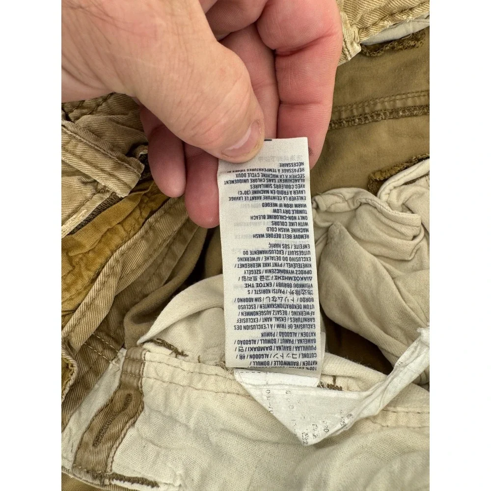 Vintage Abercrombie Cargo Shorts Size‎ 16 30x8 Cotton Utility Y2k heavy
